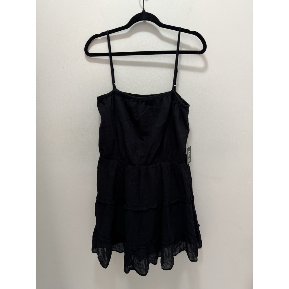 Express Tiered Square Neck Mini Dress Size Large NWT